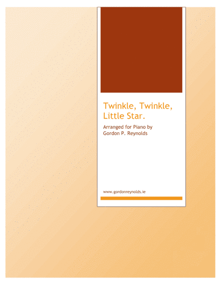Twinkle Twinkle Little Star (arr. G. P. Reynolds)