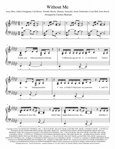 Without Me (arr. Carolyn Medrano)