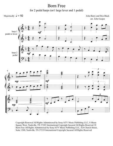 Born Free (arr. John A. Gaspar)