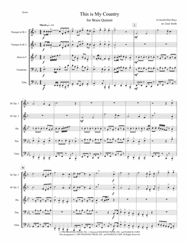 This Is My Country (arr. Zack Smith)