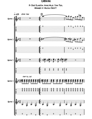 Caravan  featured in SOPHISTICATED LADIES (arr. Malcolm Escott)