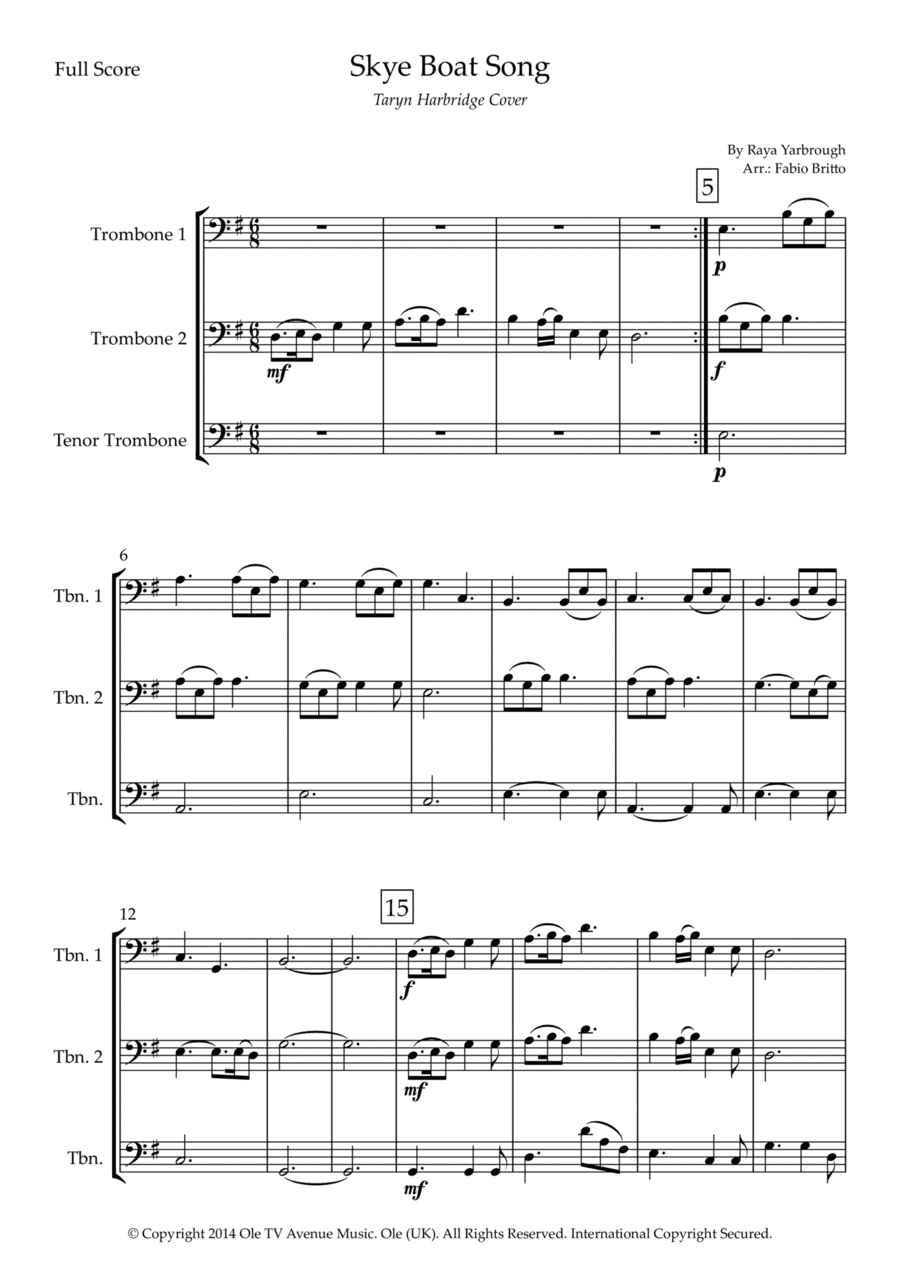 Skye Boat Song (arr. Fabio Britto)