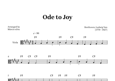 Ode to Joy (arr. Márcio Silva)