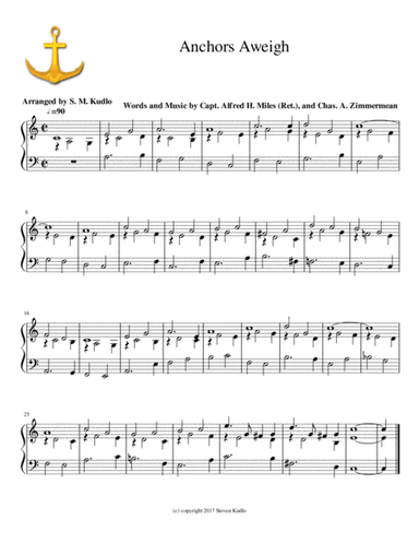 Anchors Aweigh (arr. Steven Kudlo)
