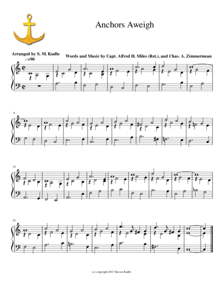 Anchors Aweigh (arr. Steven Kudlo)