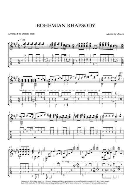 Bohemian Rhapsody (arr. Danny Trent)