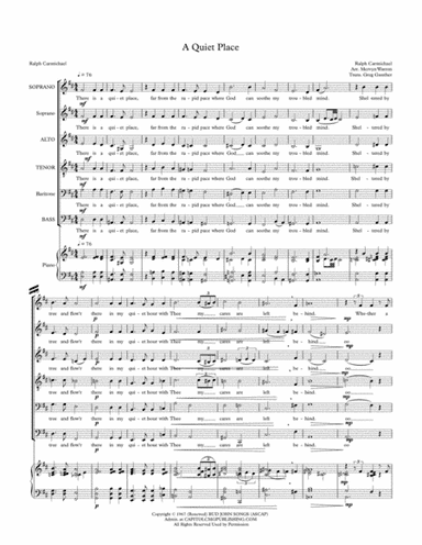 A Quiet Place (arr. Greg Gunther)