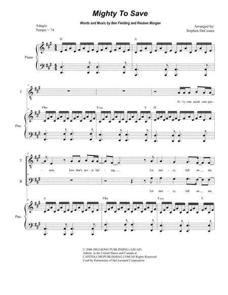 Mighty To Save (arr. Stephen DeCesare)