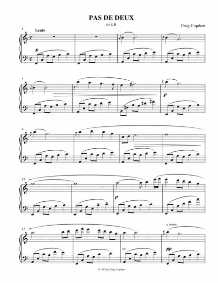 Craig Urquhart - PAS DE DEUX
