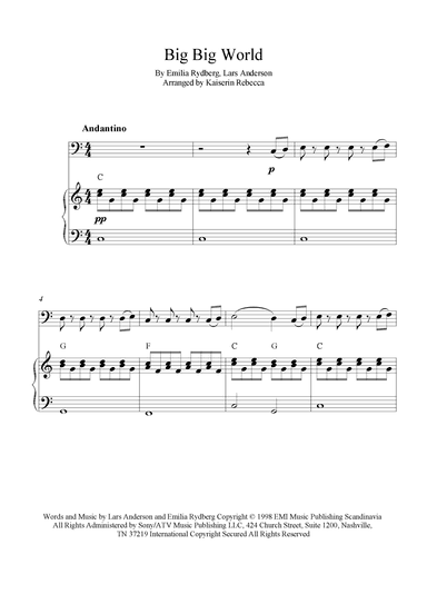 Big Big World (arr. Kaiserin Rebecca)