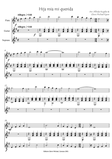 Sefardi song  Hija mia (arr. Glenn Michael)