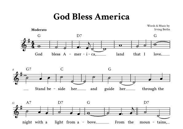 God Bless America ® (arr. Yuri Noronha)