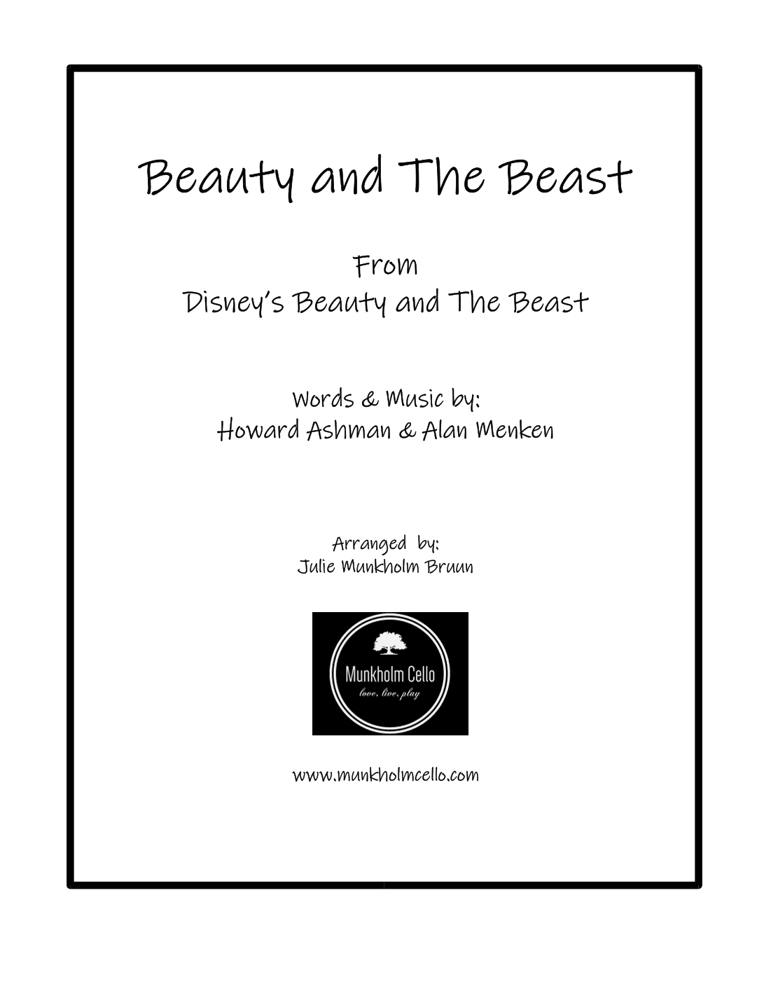 Beauty And The Beast (arr. Julie Munkholm Bruun)