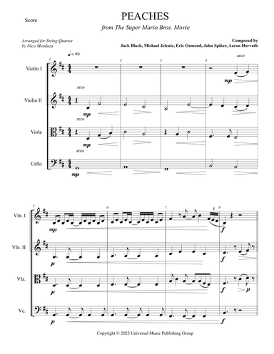 Peaches (arr. Nico Mendoza)