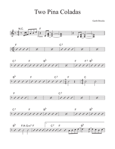 Two Piña Coladas (arr. David M Fagnant)