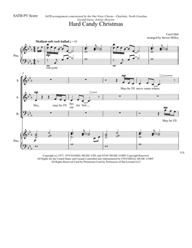 Hard Candy Christmas from THE BEST LITTLE WHOREHOUSE IN TEXAS (arr. Steve Milloy)