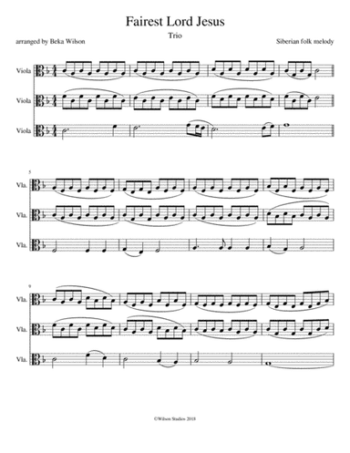 Fairest Lord Jesus (arr. Beka Wilson)