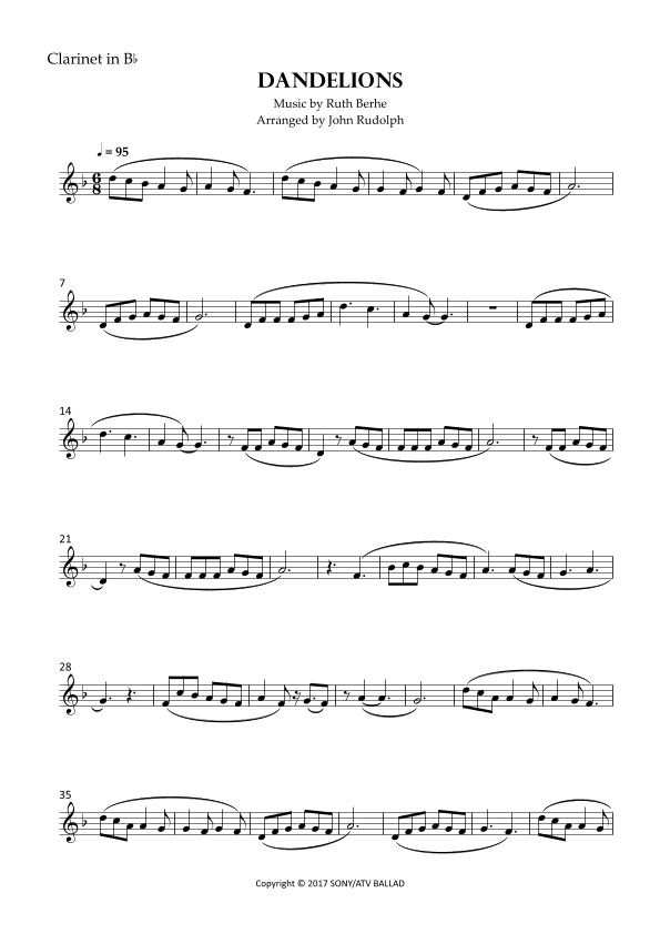 Dandelions (arr. John Rudolph)