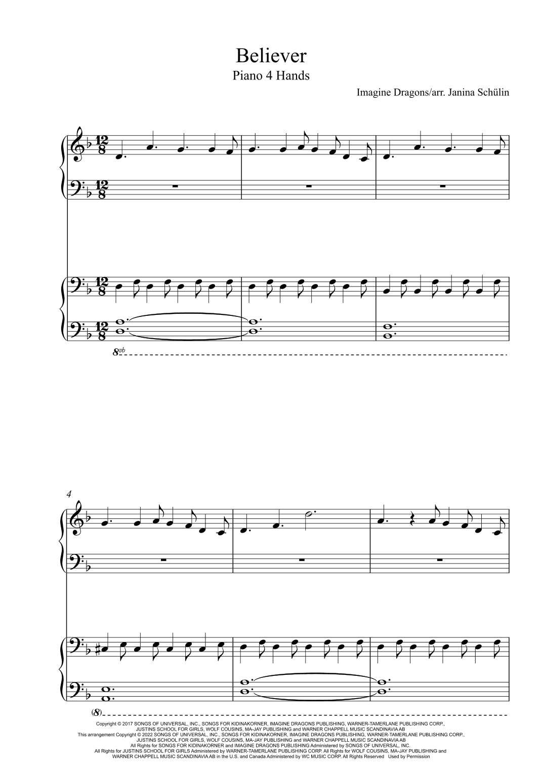 Believer (arr. Janina Schülin)