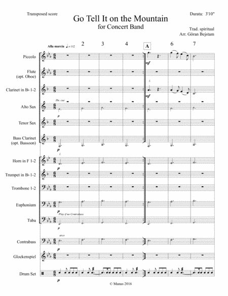 Go Tell It on the Mountain (arr. Goran Bejstam)