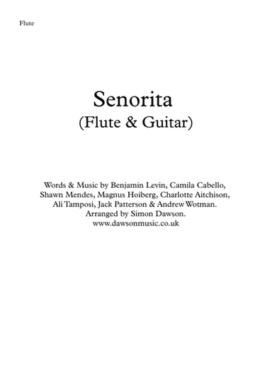 Senorita (arr. Simon Dawson)
