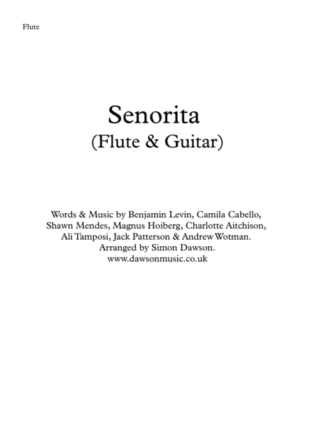 Senorita (arr. Simon Dawson)