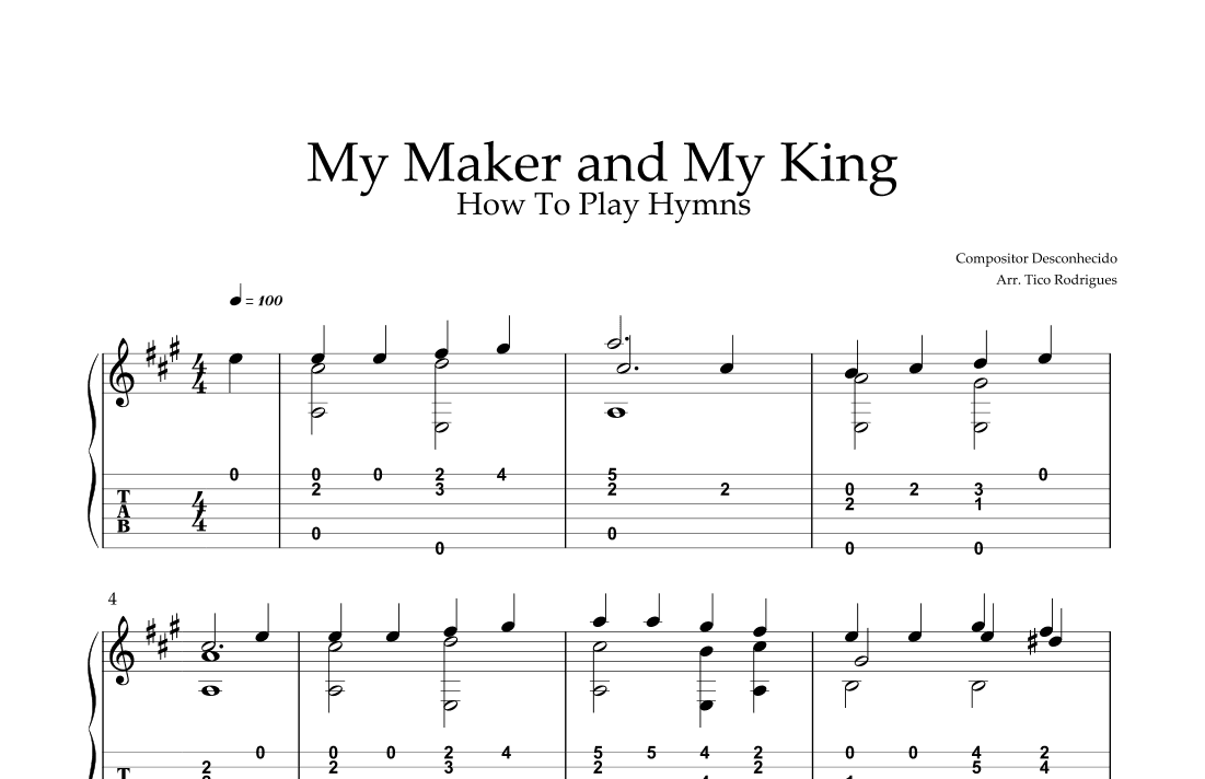 My Maker and My King (arr. Tico Rodrigues)