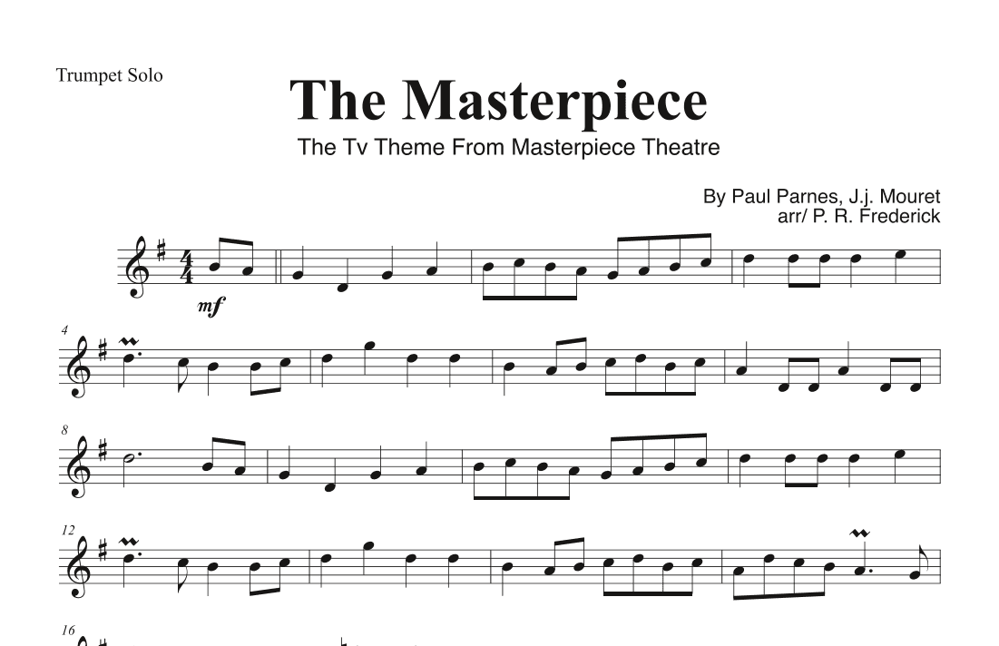 The Masterpiece (arr. P. R. Frederick)
