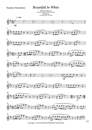 Beautiful In White (arr. Cássio Silva Chaves)