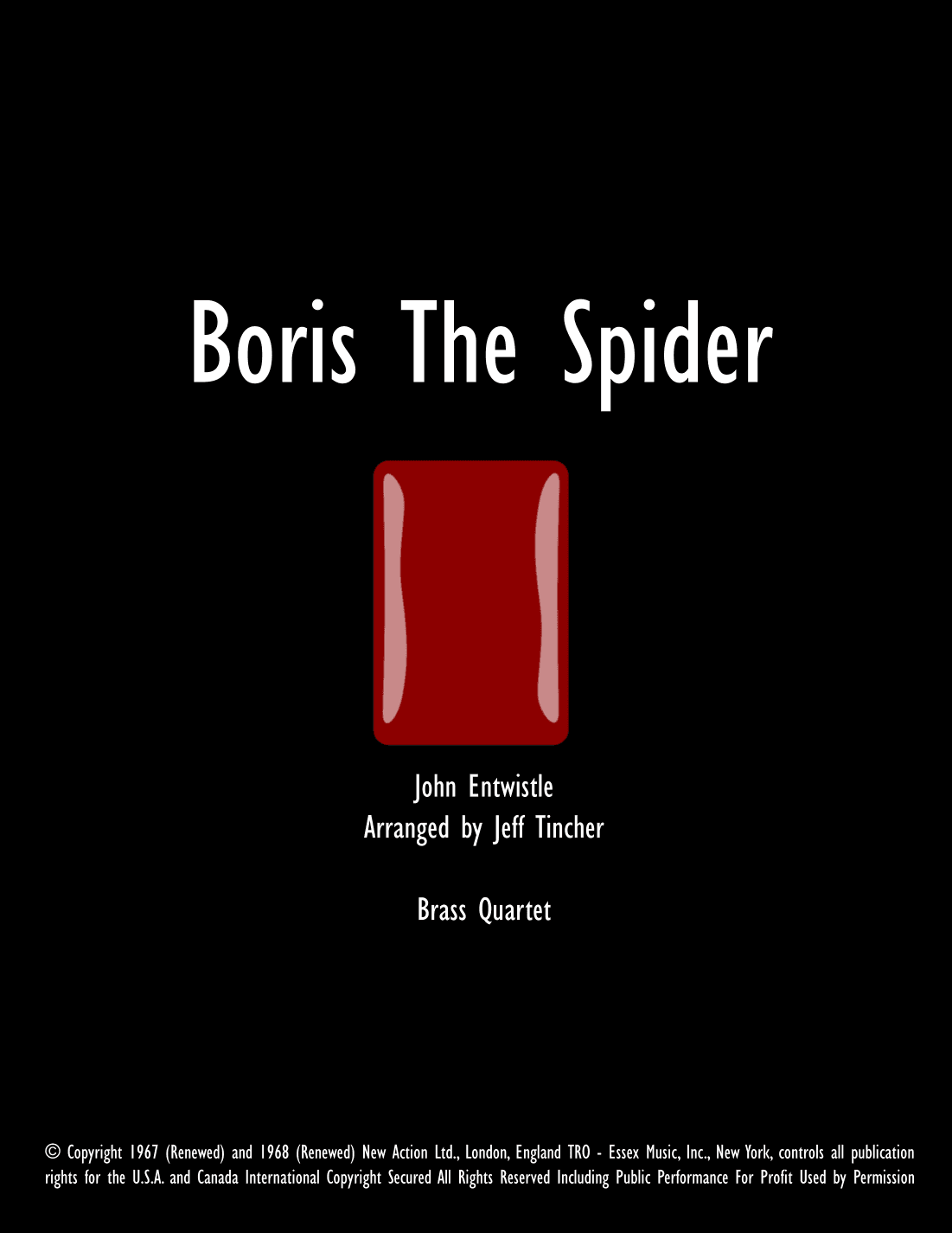 Boris The Spider (arr. Jeff Tincher)