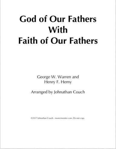 God of Our Fathers with Faith of Our Fathers (arr. Johnathan Couch)