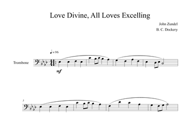 Love Divine, All Loves Excelling (Trombone Solo) (arr. B. C. Dockery)