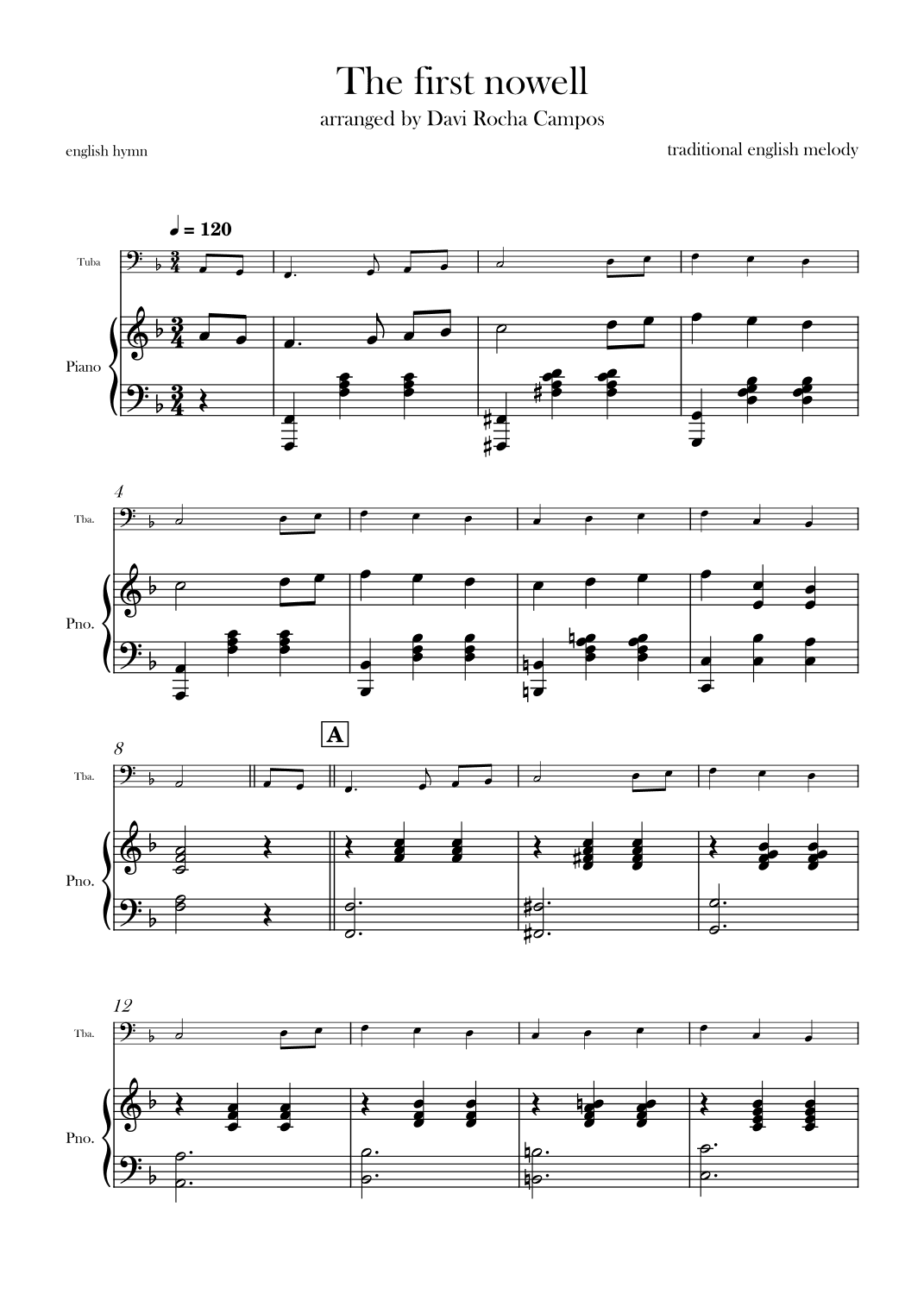 The First nowell (arr. Davi Rocha Campos)