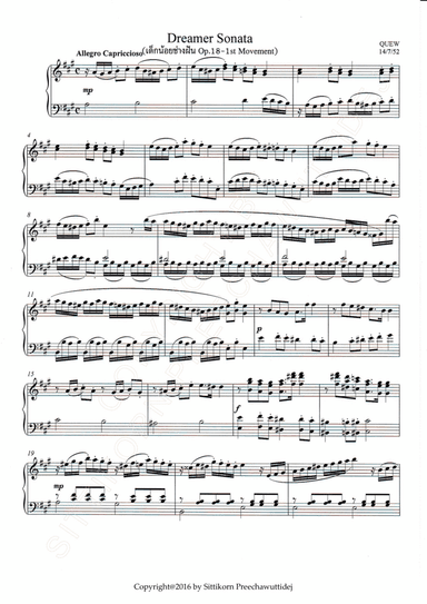 Op.18 Dreamer Sonata [Dr.QUEW]