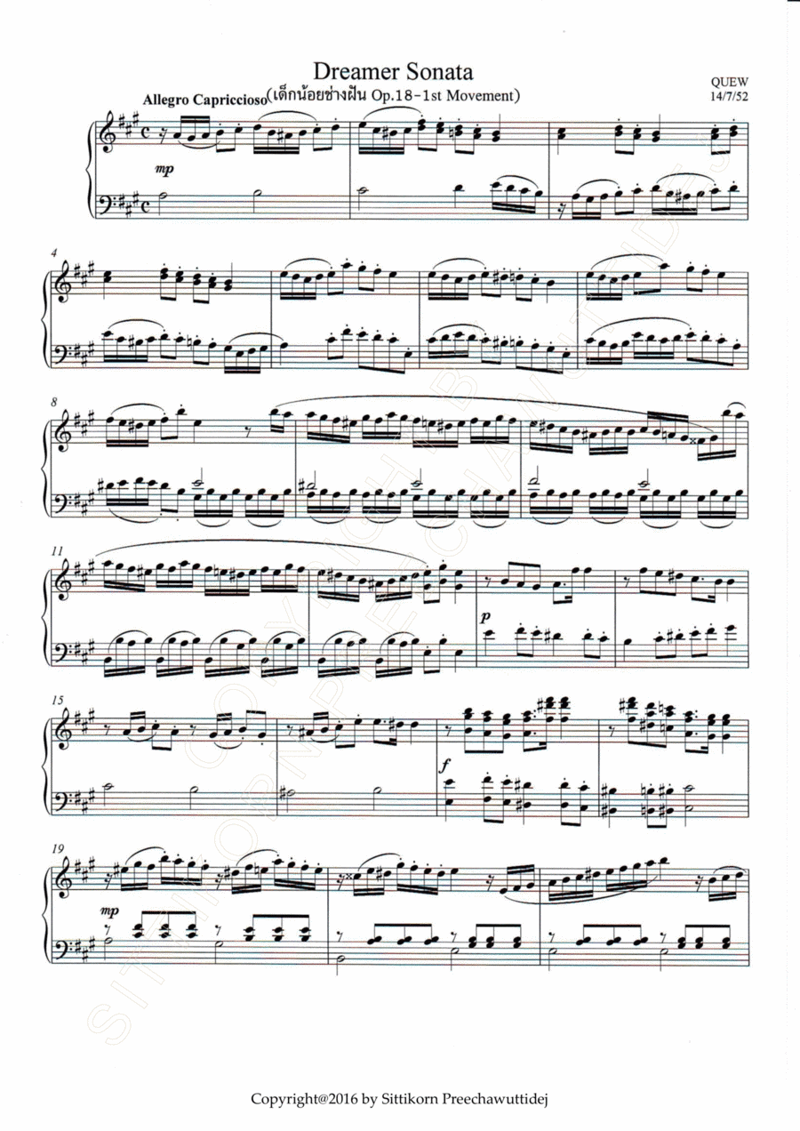Op.18 Dreamer Sonata [Dr.QUEW]