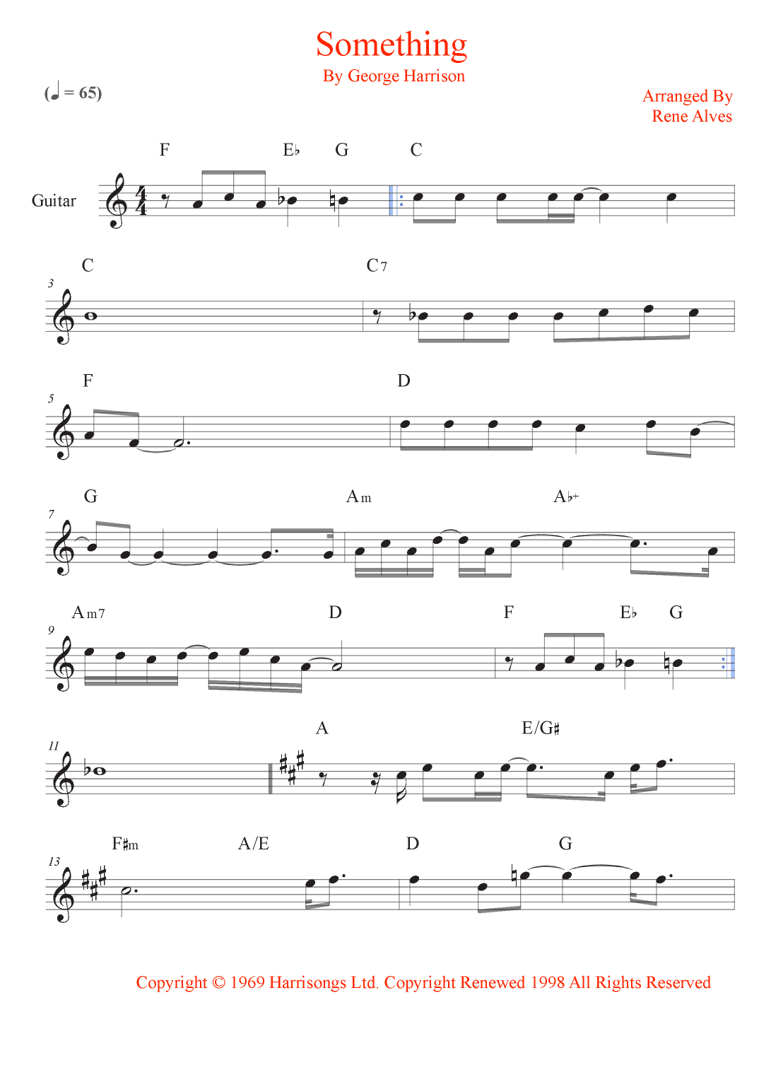 Something (arr. Rene Alves)