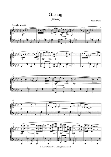 Glising - Piano Solo