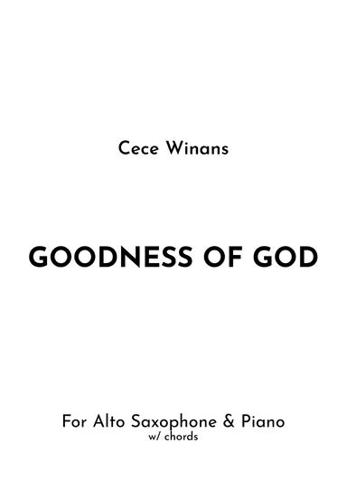 Goodness Of God (arr. Jireh J.)