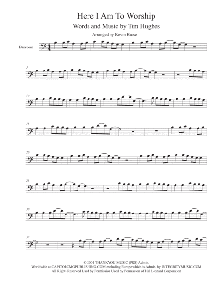 Here I Am To Worship (arr. Kevin Busse)