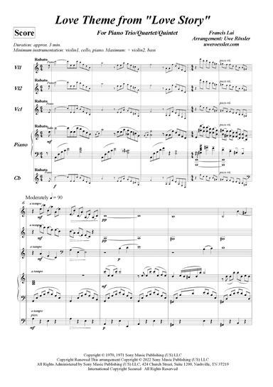 Love Story (arr. Uwe Roessler Rössler Rassler)