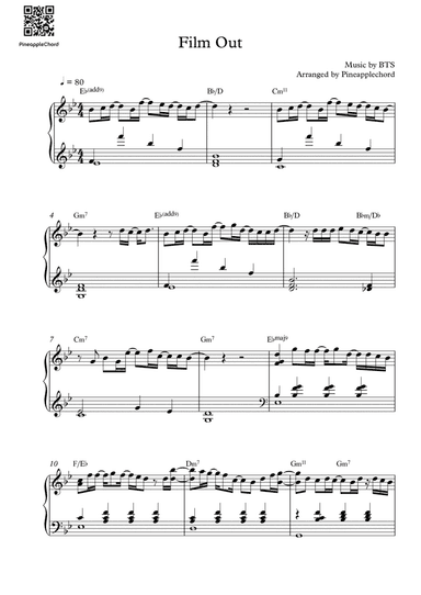 Heartbeat (arr. Pineapplechord)