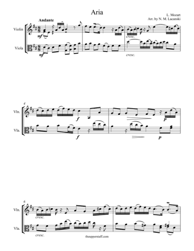 Aria (arr. Nick Lacanski)