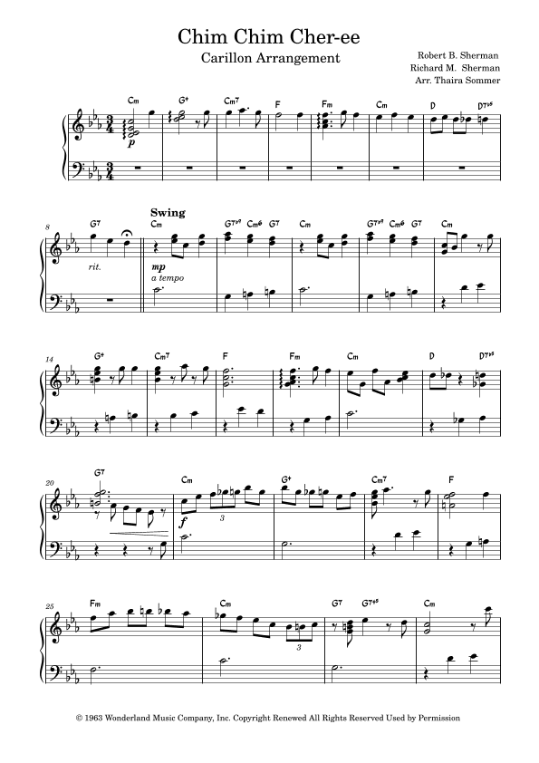 Chim Chim Cher-ee (arr. Thaira Sommer)