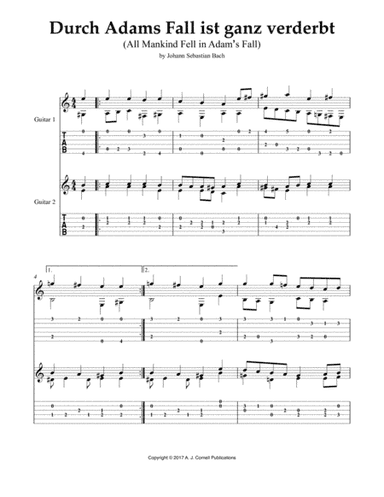 Durch Adams Fall ist ganz verderbt (All Mankind Fell in Adam’s Fall) (arr. Mark Phillips)