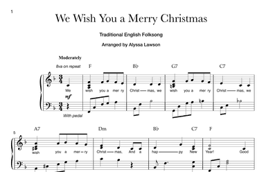 We Wish You a Merry Christmas (arr. Alyssa Lawson)