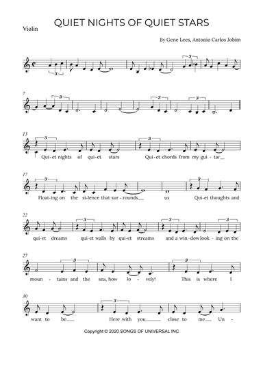 Quiet Nights Of Quiet Stars (arr. Alex Nunes Rodrigues)
