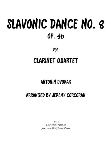 Slavonic Dance Op. 46 No. 8 (arr. Jeremy Corcoran)