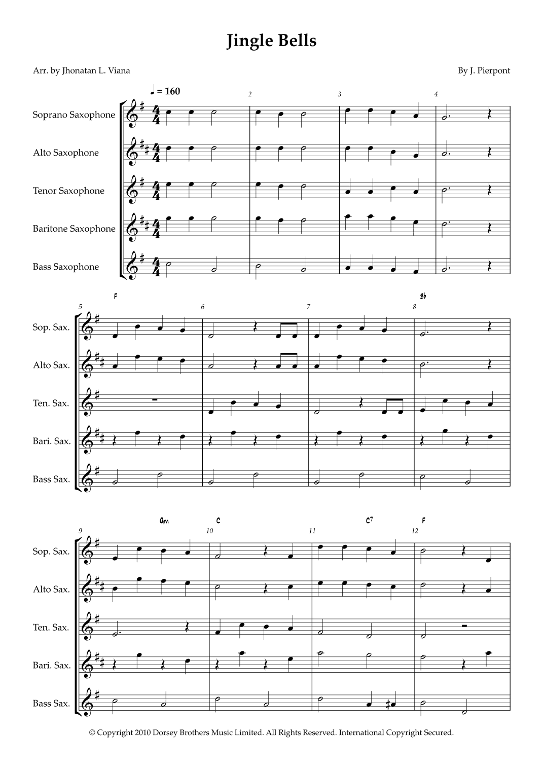 Jingle Bells (arr. Jhonatan Lucio Viana)