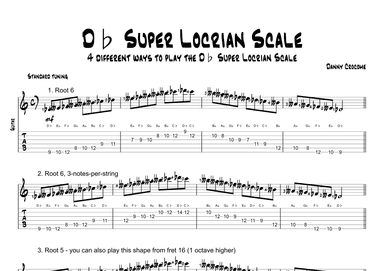 Db Super Locrian Scale (4 Ways to Play)