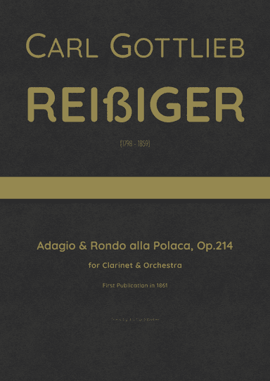 Reißiger - Adagio & Rondo alla Polacca for Clarinet & Orchestra, Op.214 (arr. J.G. Cucó Barber)